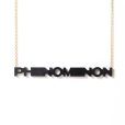 画像1: PHENOMENON x NaNa-NaNa Phenomenon LogoAcrylic Necklace ブラック (1)