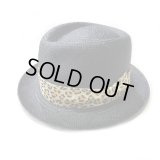 WACKO MARIA Panama Hat Black 01 (Beige Leopard Ribon)