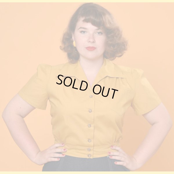 画像3: LADIES / Freddies of Pinewood / Mustard Work Blouse