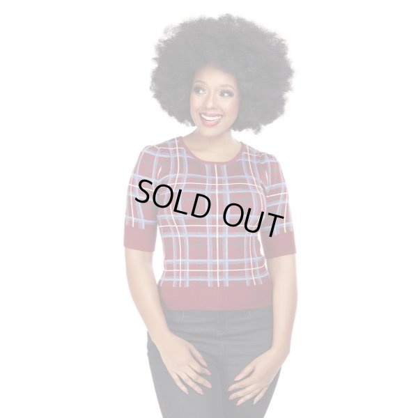 画像3: COLLECTIF / CHRISSIE WINE CHECK JUMPER