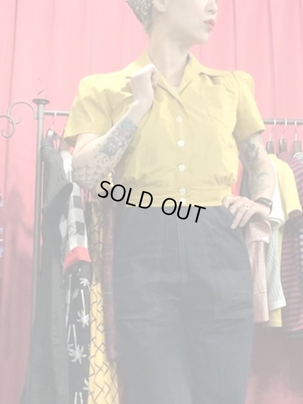 画像6: LADIES / Freddies of Pinewood / Mustard Work Blouse