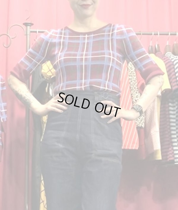 画像5: COLLECTIF / CHRISSIE WINE CHECK JUMPER