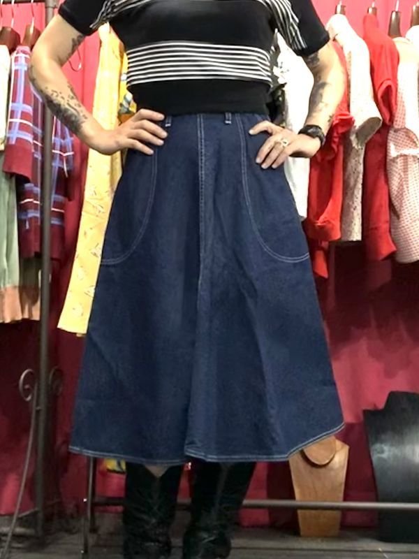 画像6: Freddies of Pinewood / Blue Denim Jeans Skirt