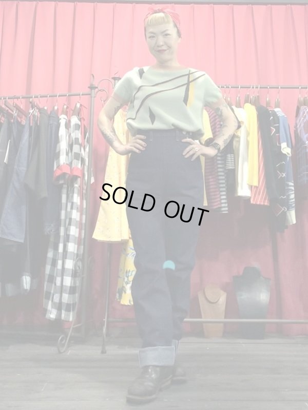 画像8: COLLECTIF / SCOTT ART DECO MINT KNITTED TOP