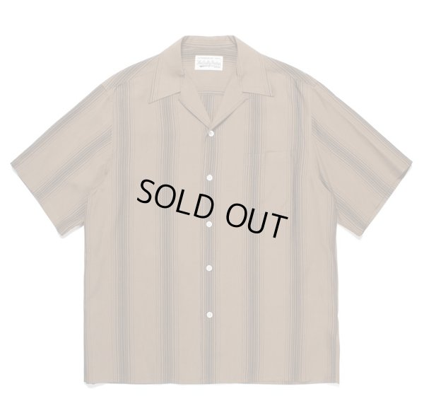 画像1: WACKO MARIA / STRIPED OPEN COLLAR SHIRT