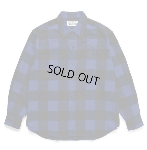 画像1: WACKO MARIA / BLOCK CHECK FLANNEL SHIRT