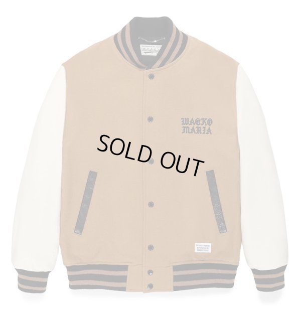 画像1: WACKO MARIA / LEATHER VARSITY JACKET( TYPE-2 )
