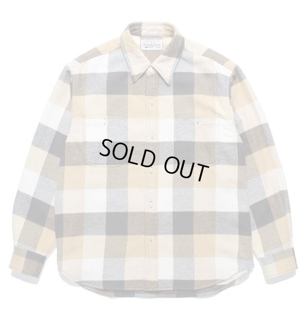 画像1: WACKO MARIA / FLANNEL REGULAR COLLAR SHIRT ( TYPE-2 )