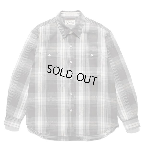 画像1: WACKO MARIA / FLANNEL REGULAR COLLAR SHIRT ( TYPE-1 )