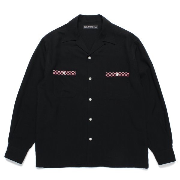 画像1: WACKO MARIA /  SWITCHING 50'S OPEN COLLAR SHIRT