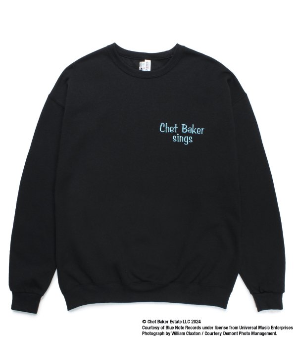 画像2: WACKO MARIA / CHET BAKER / CREW NECK SWEAT SHIRT ( TYPE-1 )