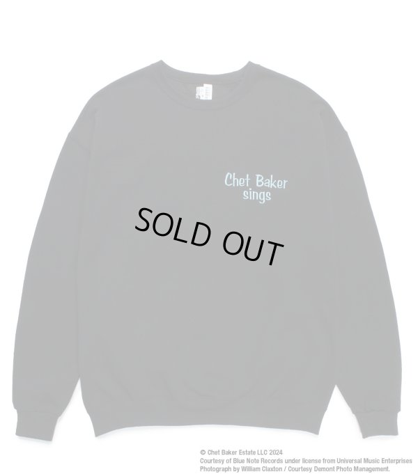 画像2: WACKO MARIA / CHET BAKER / CREW NECK SWEAT SHIRT ( TYPE-1 )