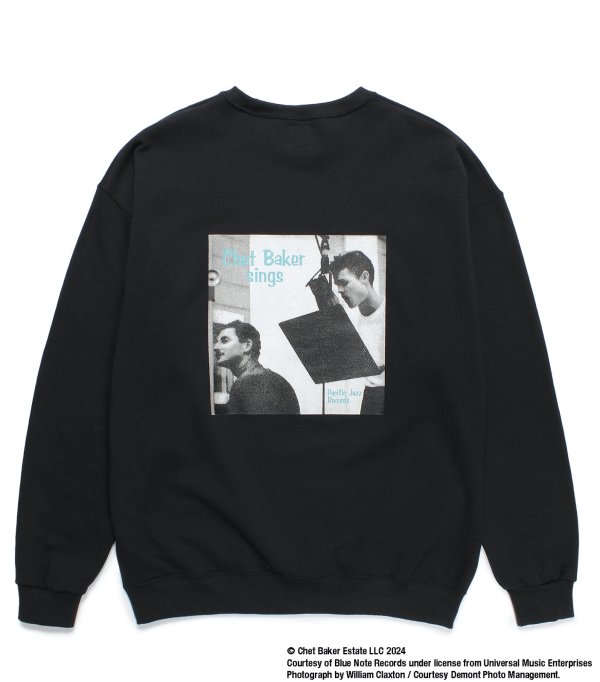 画像1: WACKO MARIA / CHET BAKER / CREW NECK SWEAT SHIRT ( TYPE-1 )