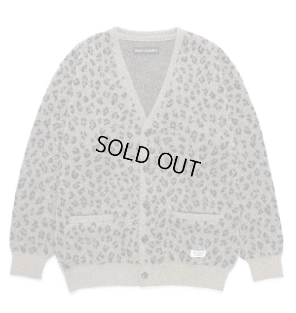 画像1: WACKO MARIA / LEOPARD MOHAIR CARDIGAN