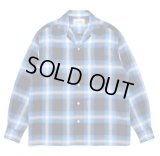 WACKO MARIA / OMBRE CHECK OPEN COLLAR SHIRT L/S ( TYPE-1 )