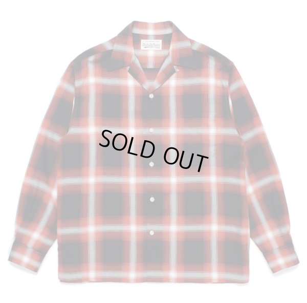 画像1: WACKO MARIA / OMBRE CHECK OPEN COLLAR SHIRT L/S ( TYPE-1 )