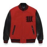 WACKO MARIA / LEATHER VARSITY JACKET