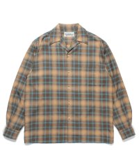 WACKO MARIA / OMBRE CHECK OPEN COLLAR SHIRT L/S ( TYPE-2 )