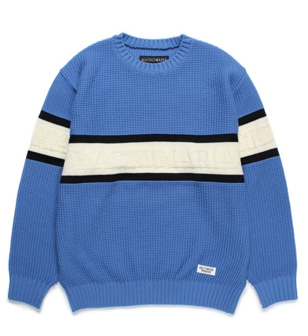 画像1: WACKO MARIA / LOGO JACQUARD KNIT SWEATER