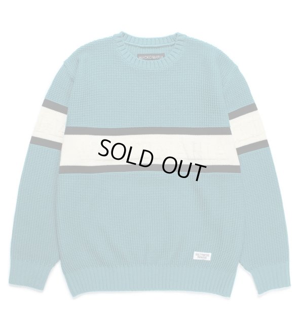 画像1: WACKO MARIA / LOGO JACQUARD KNIT SWEATER