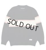 WACKO MARIA / LOGO JACQUARD KNIT SWEATER