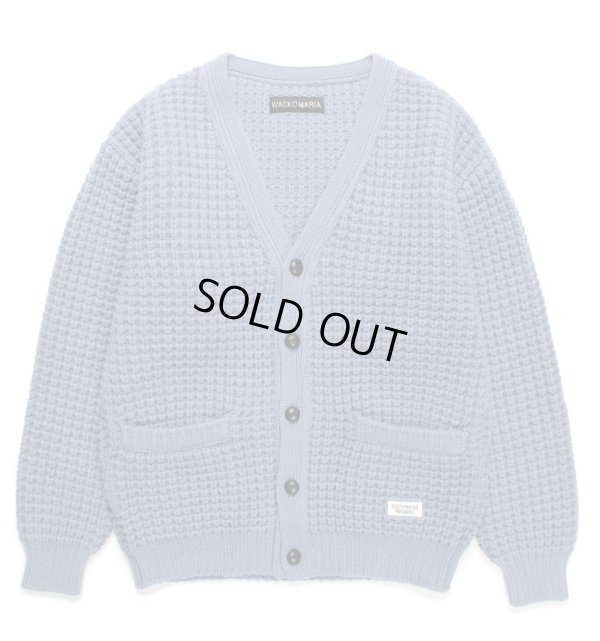 画像1: WACKO MARIA / WAFFLE KNIT CARDIGAN