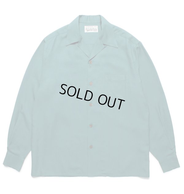 画像1: WACKO MARIA / KASURI STRIPED OPEN COLLAR SHIRT