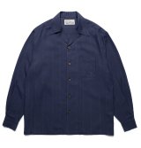 WACKO MARIA / KASURI STRIPED OPEN COLLAR SHIRT