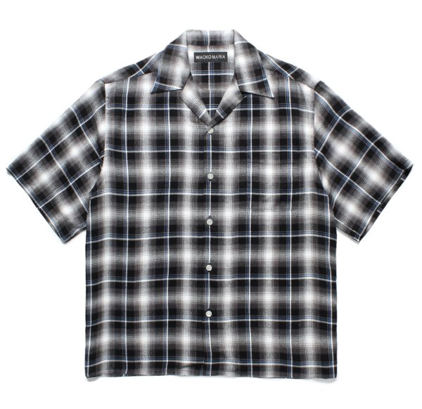 画像1: WACKO MARIA / CHECK OPEN COLLAR SHIRT