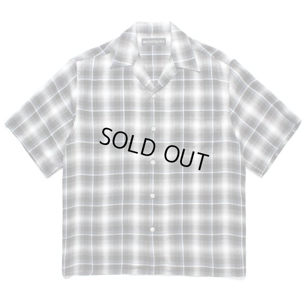 画像1: WACKO MARIA / CHECK OPEN COLLAR SHIRT