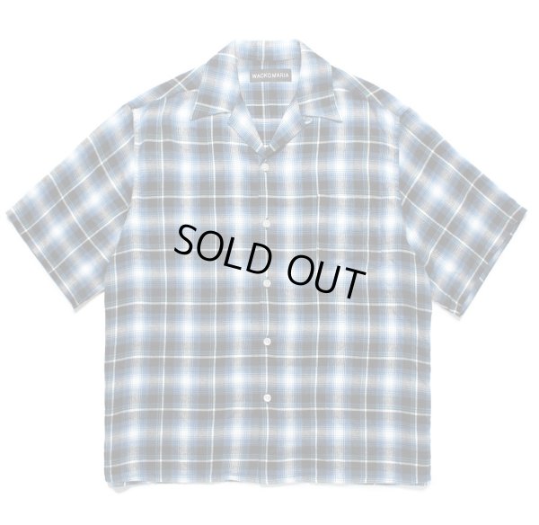 画像1: WACKO MARIA / CHECK OPEN COLLAR SHIRT