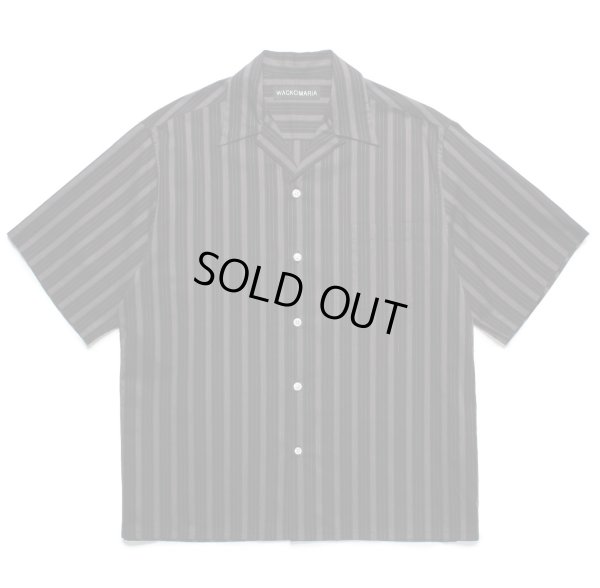 画像1: WACKO MARIA / STRIPED OPEN COLLAR SHIRT