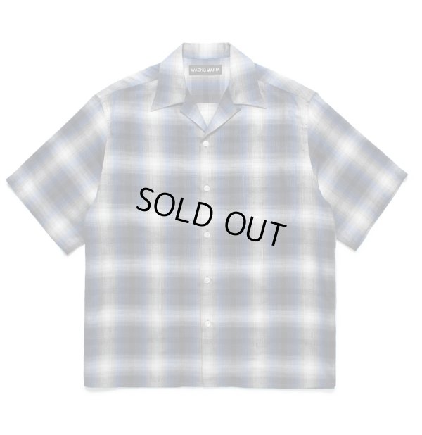 画像1: WACKO MARIA / CHECK OPEN COLLAR SHIRT