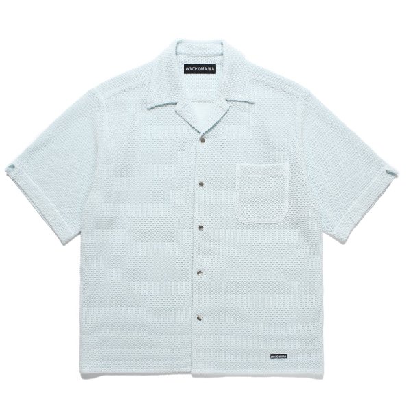 画像1: WACKO MARIA / SUMMER KNIT OPEN COLLAR SHIRT