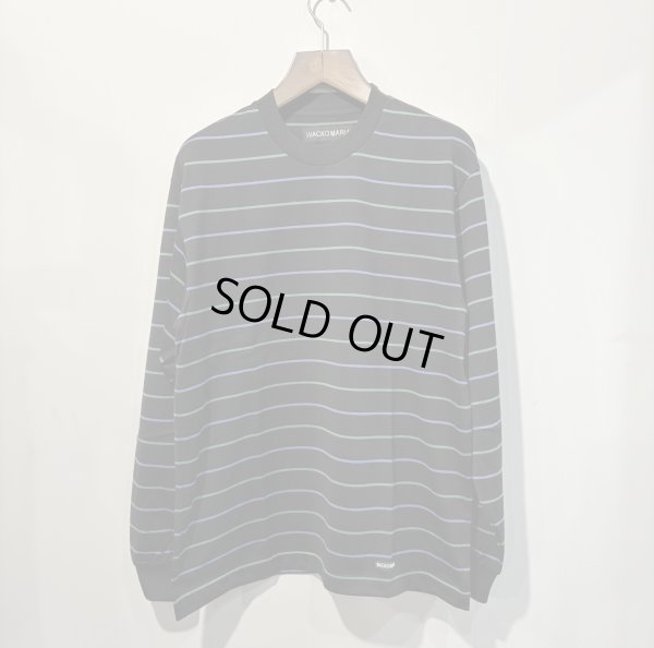 画像1: WACKO MARIA /  STRIPED CREW NECK LONG SLEEVE T-SHIRT