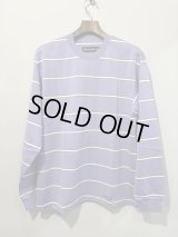 WACKO MARIA /  STRIPED CREW NECK LONG SLEEVE T-SHIRT