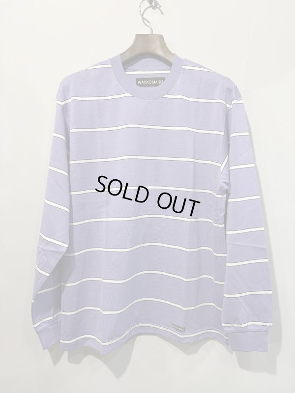 画像1: WACKO MARIA /  STRIPED CREW NECK LONG SLEEVE T-SHIRT