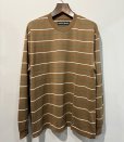 画像1: WACKO MARIA /  STRIPED CREW NECK LONG SLEEVE T-SHIRT (1)