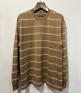 WACKO MARIA /  STRIPED CREW NECK LONG SLEEVE T-SHIRT