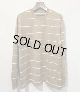 WACKO MARIA /  STRIPED CREW NECK LONG SLEEVE T-SHIRT