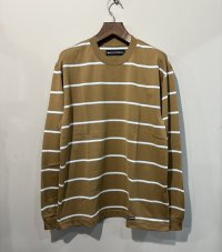 WACKO MARIA /  STRIPED CREW NECK LONG SLEEVE T-SHIRT