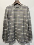 画像1: WACKO MARIA /  STRIPED CREW NECK LONG SLEEVE T-SHIRT (1)