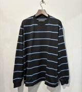 WACKO MARIA /  STRIPED CREW NECK LONG SLEEVE T-SHIRT