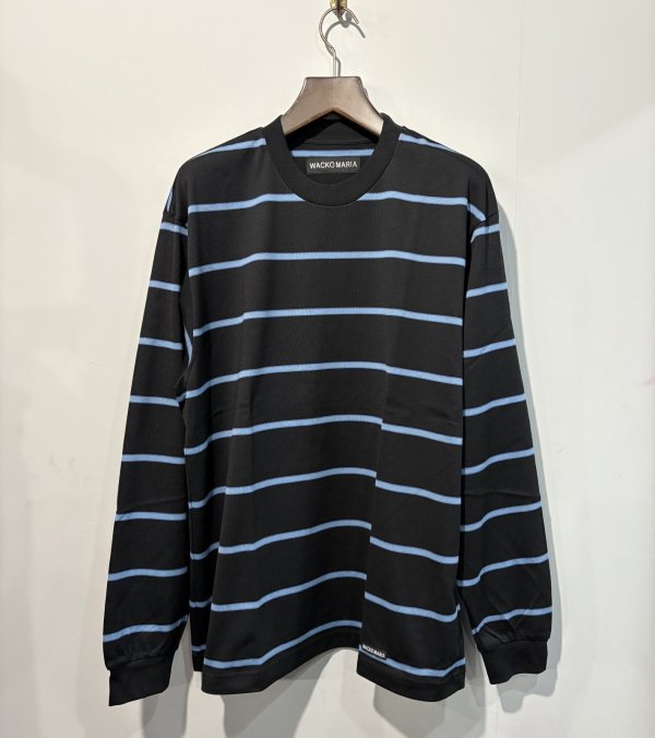画像1: WACKO MARIA /  STRIPED CREW NECK LONG SLEEVE T-SHIRT