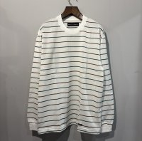 WACKO MARIA /  STRIPED CREW NECK LONG SLEEVE T-SHIRT