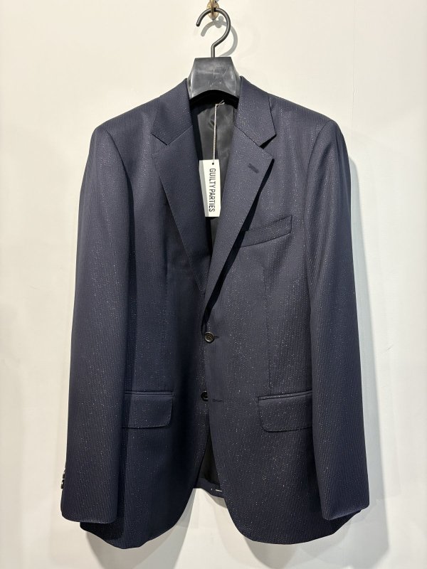 画像1: WACKO MARIA /  DORMEUIL / GLITTER SINGLE BREASTED JACKET (NAVY)