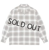 WACKO MARIA / OMBRE CHECK OPEN COLLAR SHIRT