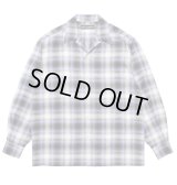 WACKO MARIA / OMBRE CHECK OPEN COLLAR SHIRT