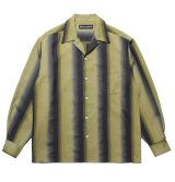 WACKO MARIA / OMBRE STRIPE OPEN COLLAR SHIRT