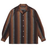 WACKO MARIA / OMBRE STRIPE OPEN COLLAR SHIRT